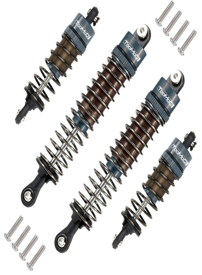 TOOMOD 1/10 70MM 95MM RC Oil filled Shock Absorbers kit for Tamiya TT-02B DT-02 DT-03 1/10 Buggy Car Upgrades Parts (Grey) - Image 1